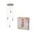 OSRAM Dekor Pálca függő lámpa, beltéri, bézs, 4 × E27, acél, IP20, átmérő: 350 mm, hossz: 2200 mm ( 4058075848504 )