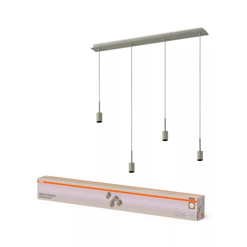 OSRAM Dekor Pálca függő lámpa, beltéri, bézs, 4 × E27, acél, IP20, hossz: 2200 mm ( 4058075848542 )