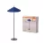 OSRAM Dekor Billenthető álló lámpa, beltéri, kék, E14, filc és acél, IP20, átmérő: 500 mm, magasság: 1315 mm ( 4058075848627 )