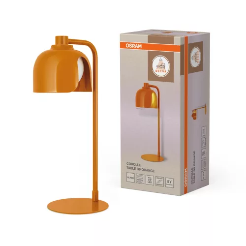 OSRAM Dekor Szirom asztali lámpa, beltéri, narancs, G9, acél és üveg, IP20, magasság: 400 mm ( 4058075848962 )