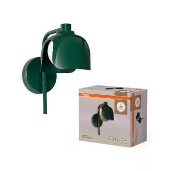   OSRAM Dekor Szirom oldalfali lámpa, beltéri, zöld, G9, acél és üveg, IP20, hossz: 245 mm ( 4058075849006 )