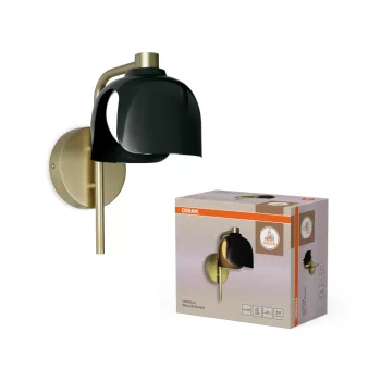   OSRAM Dekor Szirom oldalfali lámpa, beltéri, fekete, G9, acél és üveg, IP20, hossz: 245 mm ( 4058075849020 )