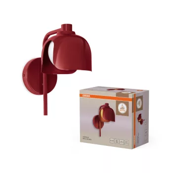   OSRAM Dekor Szirom oldalfali lámpa, beltéri, piros, G9, acél és üveg, IP20, hossz: 245 mm ( 4058075849068 )