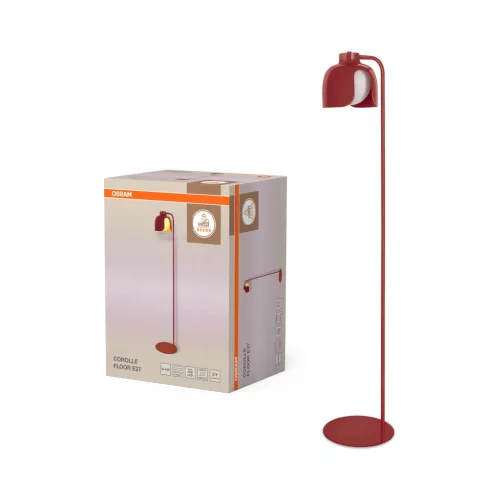 OSRAM Dekor Szirom álló lámpa, beltéri, piros, E27, acél és üveg, IP20, átmérő: 270 mm, magasság: 1410 mm ( 4058075849228 )