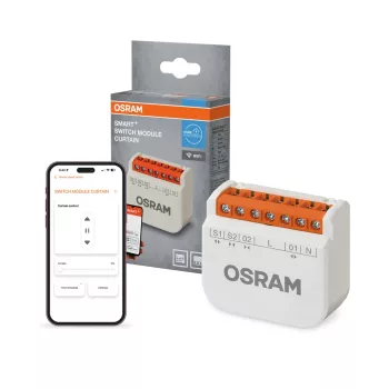 OSRAM SMART+ WiFi redőny kapcsolómodul fehér, IP20 beltéri, max 4A motor és vezérlés