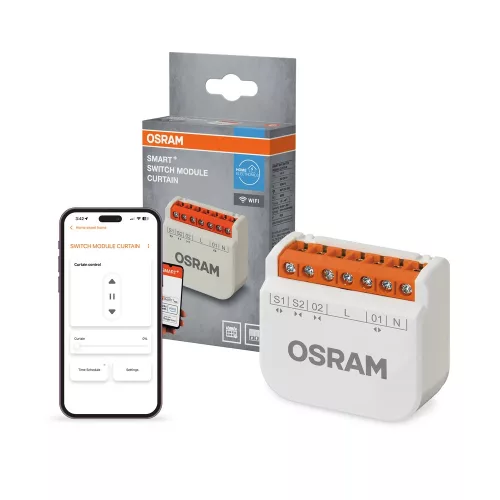 OSRAM SMART+ WiFi redőny kapcsolómodul fehér, IP20 beltéri, max 4A motor és vezérlés