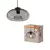 OSRAM Dekor Füstüveg függő lámpa, beltéri, fekete, E27, acél és üveg, IP20, átmérő: 280 mm, hossz: 1185 mm ( 4058075850002 )