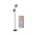 OSRAM Dekor Füstüveg álló lámpa, beltéri, fekete, 2 × E14, acél és üveg, IP20, magasság: 1700 mm ( 4058075850064 )
