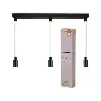   OSRAM Dekor Inga / lineáris lámpa, beltéri, fekete, 3 × E27, acél, IP20, hossz: 1175 mm ( 4058075852099 )