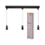 OSRAM Dekor Inga / lineáris lámpa, beltéri, fekete, 3 × E27, acél, IP20, hossz: 1175 mm ( 4058075852099 )