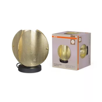   OSRAM Dekor Hajtogatott gömb asztali lámpa, beltéri, arany, E27, acél, IP20, átmérő: 260 mm ( 4058075852334 )