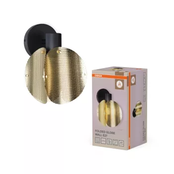   OSRAM Dekor Hajtogatott gömb oldalmennyezeti / fali lámpa, beltéri, arany, E27, acél, IP20, hossz: 255 mm ( 4058075852358 )