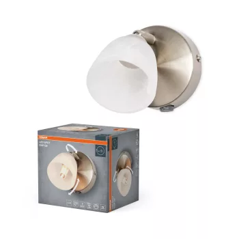   OSRAM Cup fali állítható spot lámpa 1 fejes, beltéri, csiszolt nikkel, G9, acél, IP20, hossz: 105 mm ( 4058075852402 )