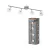 OSRAM Cup mennyezeti / fali állítható spot lámpa 4 fejes, beltéri, csiszolt nikkel, 4 × G9, acél, IP20, hossz: 685 mm ( 4058075852464 )