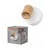 OSRAM Brick fali állítható fa spot lámpa 1 fejes, beltéri, fa dekor, fehér, GU10, acél és gumifa, IP20, hossz: 98 mm ( 4058075852488 )