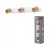 OSRAM Brick mennyezeti / fali állítható fa spot lámpa 3 fejes, beltéri, fa dekor, fehér, 3 × GU10, acél és gumifa, IP20, hossz: 380 mm ( 4058075852549 )