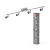OSRAM henger Duo mennyezeti / fali állítható spot lámpa 4 fejes, beltéri, króm, csiszolt nikkel, 4 × GU10, acél, IP20, hossz: 700 mm ( 4058075852723 )