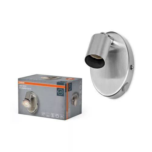 OSRAM henger fali állítható spot lámpa 1 fejes, beltéri, csiszolt nikkel, GU10, acél, IP20, hossz: 106 mm ( 4058075852761 )