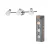 OSRAM Vase mennyezeti / fali állítható spot lámpa 3 fejes, beltéri, króm, csiszolt nikkel, 3 × G9, acél, IP20, hossz: 495 mm ( 4058075853041 )