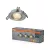 OSRAM beépíthető állítható spot lámpa, beltéri, szatén nikkel, GU10, alumínium, IP20, átmérő: 85 mm, 3 db-os szett ( 4058075853379 )