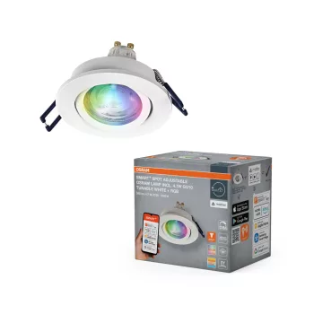 OSRAM SMART+ MATTER beltéri spot lámpa, GU10 foglalat, 4,7W, 2700–6500K állítható