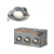 OSRAM beépíthető LED spot lámpa, beltéri, szatén nikkel, 200 lm, 4,9 W, 2700 K, alumínium és műanyag, IP20, átmérő: 90 mm, 3 db-os szett, dimmelhető ( 4058075853799 )