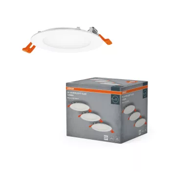   OSRAM keskeny beépíthető LED spot és downlight, beltéri, fehér, 550 lm, 8 W, 4000 K, PA, IP20, átmérő: 120 mm, 3 db-os szett ( 4058075853898 )