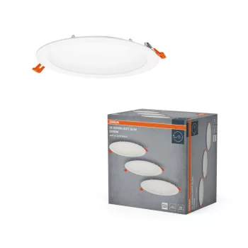   OSRAM keskeny beépíthető LED spot és downlight, beltéri, fehér, 2000 lm, 22 W, 4000 K, PA, IP20, átmérő: 225 mm, 3 db-os szett ( 4058075853911 )