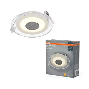   OSRAM LED akril spot lámpa átlátszóextra meleg, beltéri, fehér, 240 lm, 6 W, 2700 K, PA, IP20, átmérő: 120 mm ( 4058075854079 )