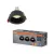 OSRAM beépíthető fém műanyag spot lámpa, beltéri, fekete, GU10, acél és műanyag, IP20, átmérő: 35 mm, 3 db-os szett ( 4058075854130 )