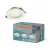 OSRAM LED keskeny beépíthető downlight IP44, beltéri / fedett kültéri, fehér, 240 lm, 4,5 W, 3000 K, acél, IP44, átmérő: 97 mm, 3 db-os szett ( 4058075854314 )