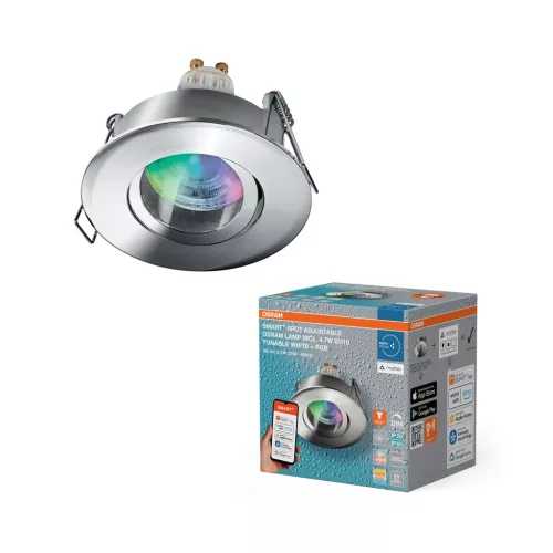 OSRAM SMART+ MATTER beltéri spot lámpa, GU10 foglalat, 4,7W, 2700–6500K állítható
