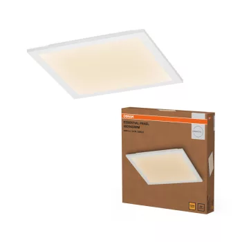 OSRAM Essentials beltéri LED panel, 24W, 3000K meleg fehér, 2400lm, IP20, fehér, prémium világítás