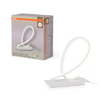   OSRAM Dekor Pillangó LED asztali lámpa, beltéri, fehér, 750 lm, 12 W, 2700 K / 4000 K / 6000 K, alumínium, IP20, magasság: 280 mm ( 4058075856844 )