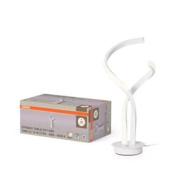   OSRAM Dekor Zsineg LED asztali lámpa, beltéri, fehér, 800 lm, 12 W, 2700 K / 4000 K / 6000 K, alumínium, IP20, magasság: 420 mm ( 4058075856905 )