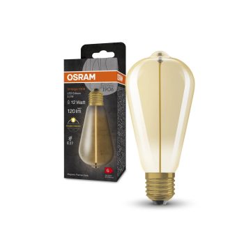 OSRAM Vintage 1906 LED Edison izzó, arany üveg, E27 foglalat, 2,2W, 120lm, 2700K, filament