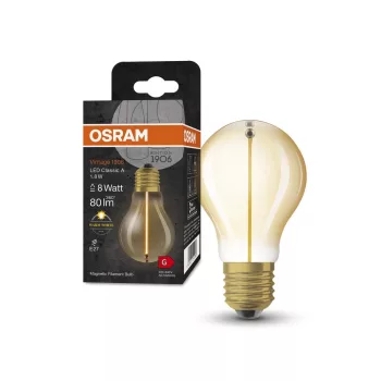OSRAM Vintage 1906 LED izzó, classic forma, arany üveg E27, 1,8W, 80lm, 2700K meleg fehér