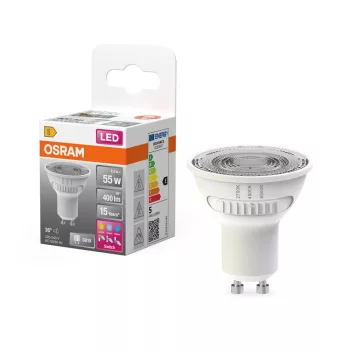 OSRAM Star LED spot, GU10 foglalat, 4,2W, 2700K, 400lm, meleg fehér, energiatakarékos