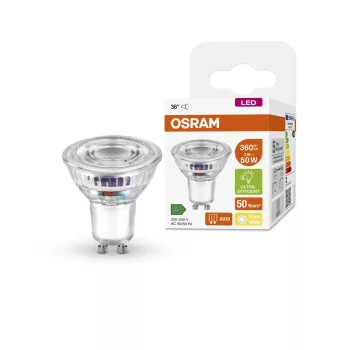 OSRAM Superstar+ LED spot, GU10 foglalat, 2W, 2700K, 360lm, meleg fehér, energiatakarékos