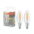 OSRAM Base LED gyertya izzó, átlátszó üveg búra, E14 foglalat, 4W, 2700K, 470lm, meleg fehér, 2db