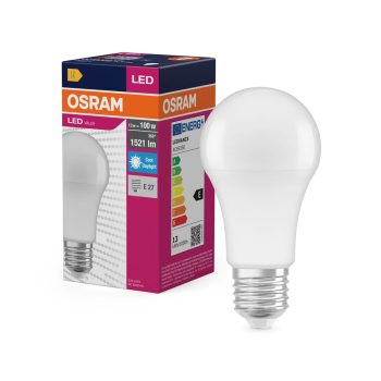 OSRAM Value LED izzó, classic forma, matt búra, E27 foglalat, 13W, 1521lm, 6500K hideg fehér