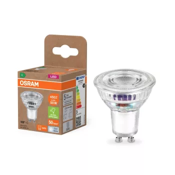 OSRAM Superstar+ LED spot, GU10 foglalat, 2,5W, 4000K, 450lm, hideg fehér, energiatakarékos