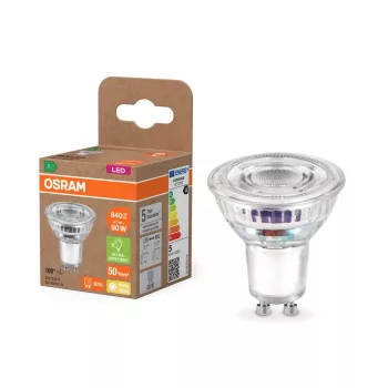 OSRAM Superstar+ LED spot, GU10 foglalat, 4,7W, 2700K, 840lm, meleg fehér, energiatakarékos