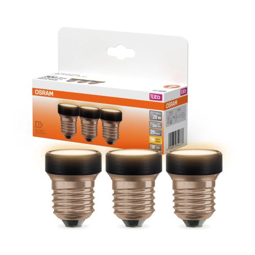OSRAM FLAT LED izzó, flat forma, matt plasztik búra, E27 foglalat, 3,5W, 300lm, 2700K meleg, 3db