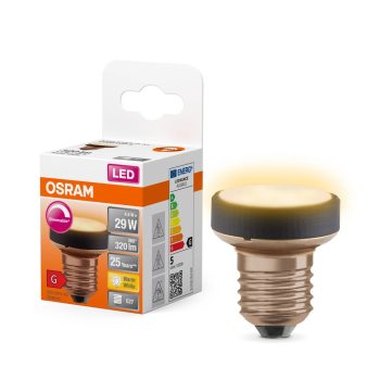 OSRAM FLAT dimmelhető LED izzó, flat forma, matt plasztik búra, E27 foglalat, 4,5W, 320lm, 2700K