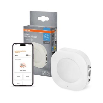 OSRAM SMART+ WiFi beltéri mozgásérzékelő fehér, IP20, akkumulátoros, USB-C, 120° PIR szenzorral
