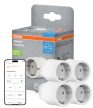 OSRAM SMART+ WiFi Matter beltéri okos dugalj fehér, IP20 védettséggel, max. 10A, hangvezérelhető