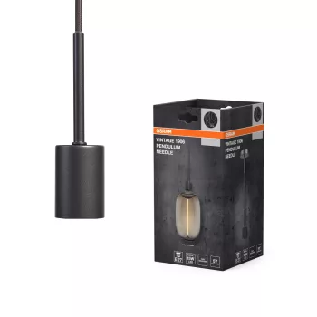   OSRAM Vintage 1906 PenduLum Needle függő lámpa, beltéri, sötétszürke, E27, acél, IP20, átmérő: 100 mm ( 4099854419492 )