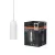 OSRAM Vintage 1906 kerek függő lámpa, beltéri, fehér, E27, acél, IP20, átmérő: 100 mm, hossz: 1640 mm ( 4099854419577 )