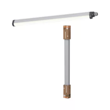   OSRAM Essentials por- és páramentes integrált LED mennyezeti / fali lámpatest, beltéri, szürke, 2160 lm, 18 W, 4000 K, (PC), IP65, hossz: 640 mm ( 4099854428777 )